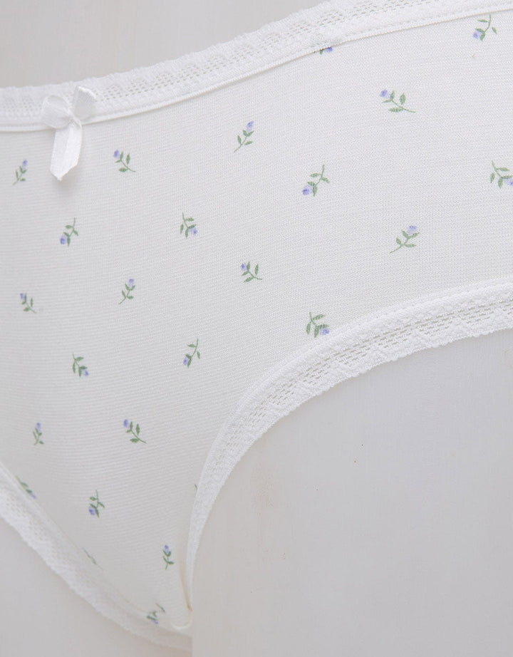 Nevada Midi Briefs Panty Print Autumn Off White