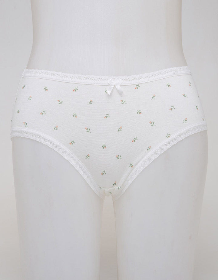 Nevada Midi Briefs Panty Print Autumn Off White