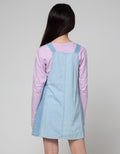 Aero Overall Denim Kombo Dress Anak Perempuan