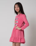 Aero Long Sleeve Midi Dress Flip Sequin Wording