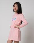 Aero Long Sleeve Midi Dress Flip Sequin Butterfly