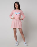 Aero Long Sleeve Midi Dress Flip Sequin Butterfly