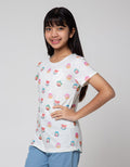 Aero Short Sleeve T-Shirt Print Fullprint Head Girl