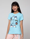 Aero Short Sleeve T-Shirt Print Girl Rules The World