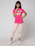 Aero Short Sleeve T-Shirt Print Round Head Girl
