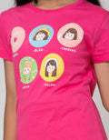 Aero Short Sleeve T-Shirt Print Round Head Girl