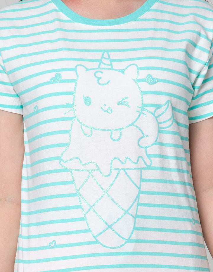 Aero Cat Ice Cream Girls T-Shirt