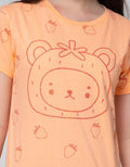 Aero Strawberry Bear Kaos Anak Perempuan