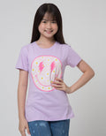 Aero Short Sleeve T-Shirt Print Smile Daisy Flower