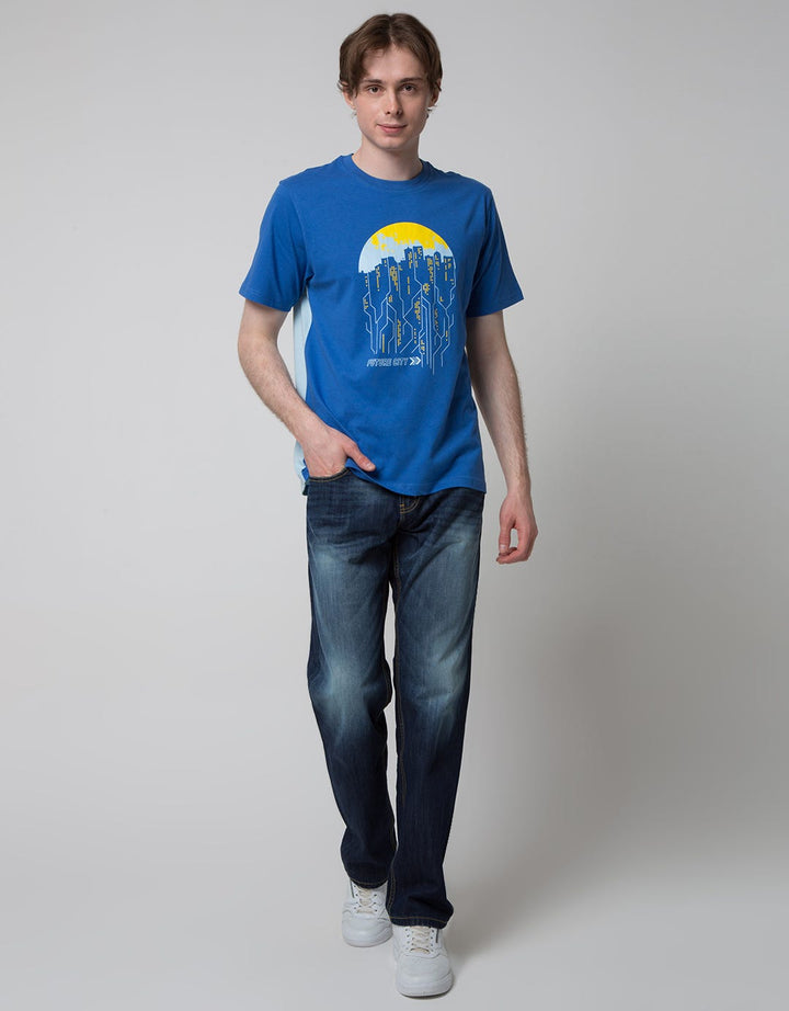 Nevada C And S On Back Print Kaos Pria