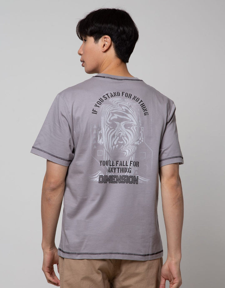 Nevada Contrast Stitch Kaos Pria