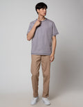 Nevada Contrast Stitch Kaos Pria