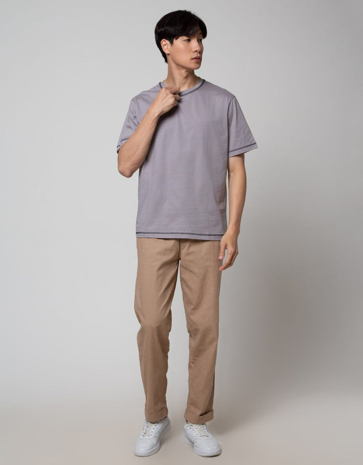 Nevada Contrast Stitch Kaos Pria