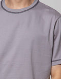 Nevada Contrast Stitch Kaos Pria