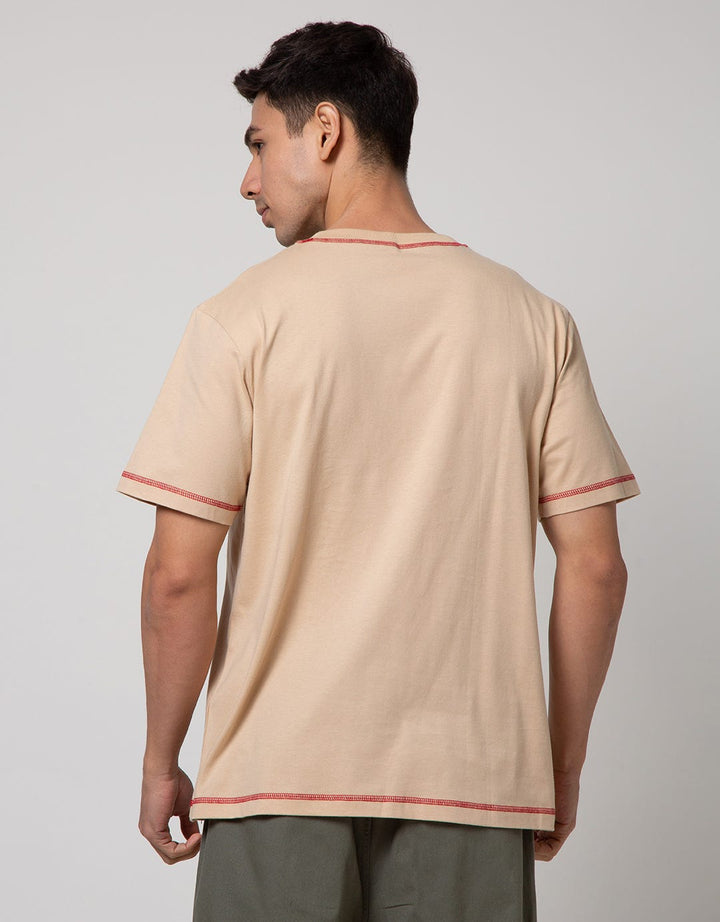Nevada Short Sleeve T-Shirt Print Contrast Stitch