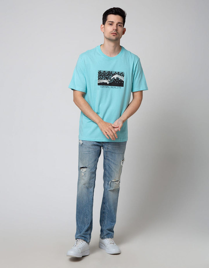 Nevada Short Sleeve T-Shirt Print Virtual Reality