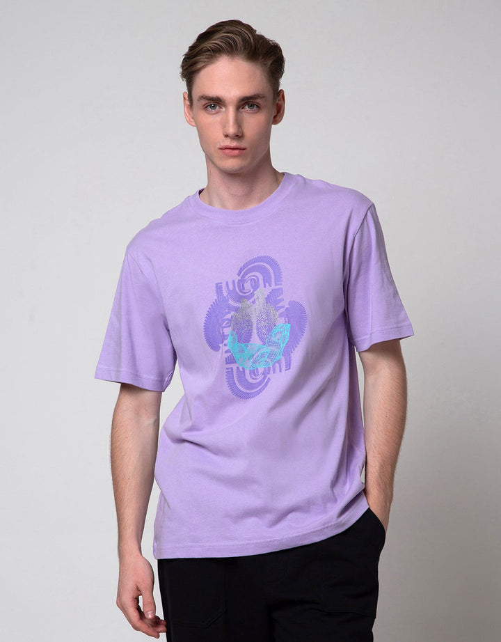 Nevada Short Sleeve T-Shirt Print Silver Metalic