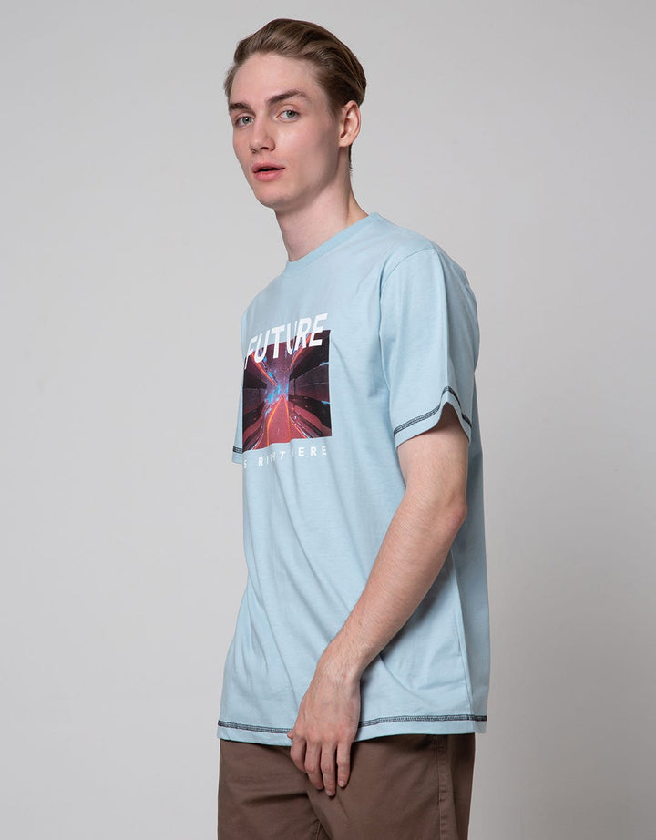 Nevada Short Sleeve T-Shirt Print Future Contrast Stitch