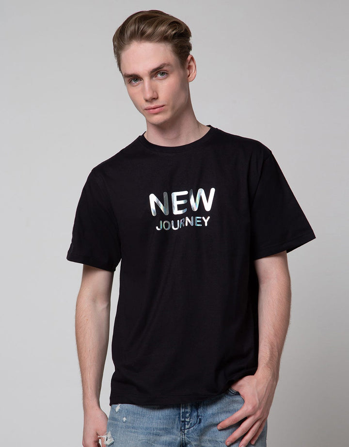 Nevada Hologram Print Kaos Pria