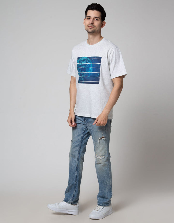 Nevada Short Sleeve T-Shirt Print Square Stripe