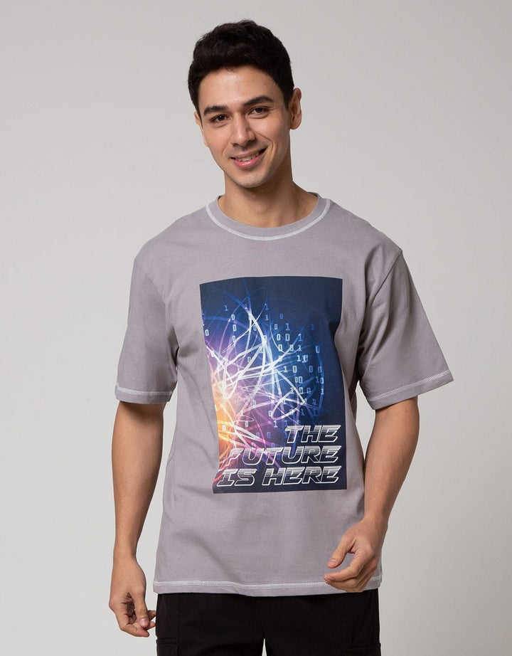 Nevada Short Sleeve T-Shirt Print Contrast Stitch