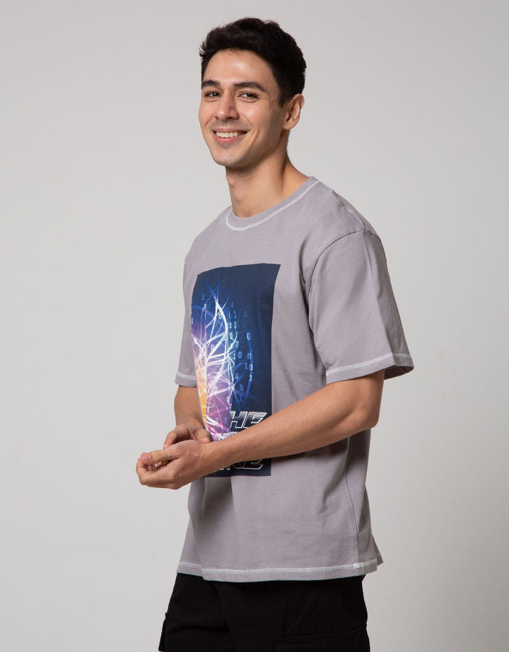 Nevada Short Sleeve T-Shirt Print Contrast Stitch