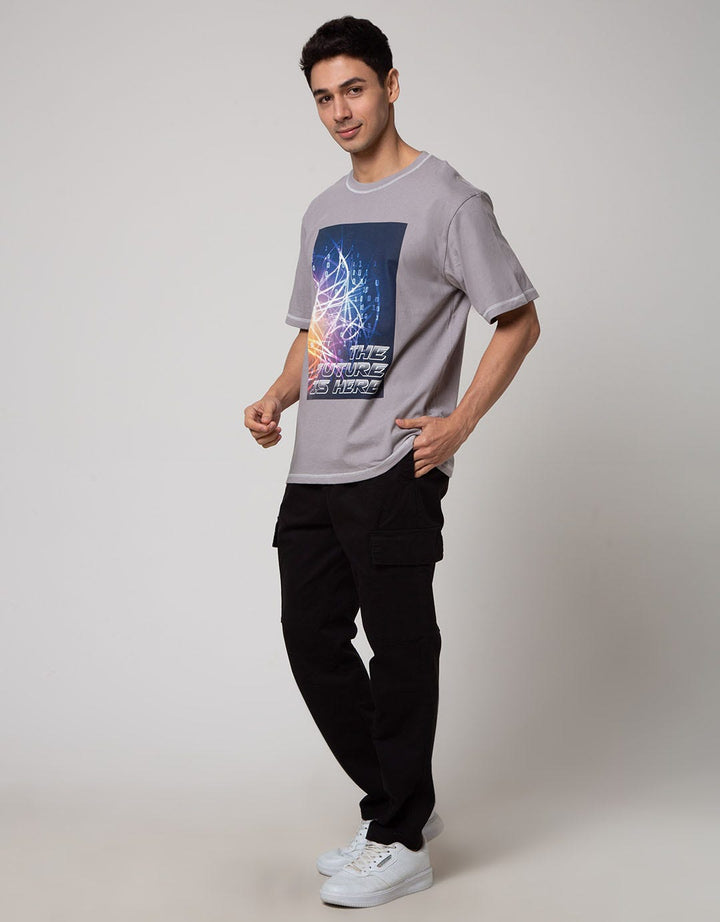 Nevada Short Sleeve T-Shirt Print Contrast Stitch