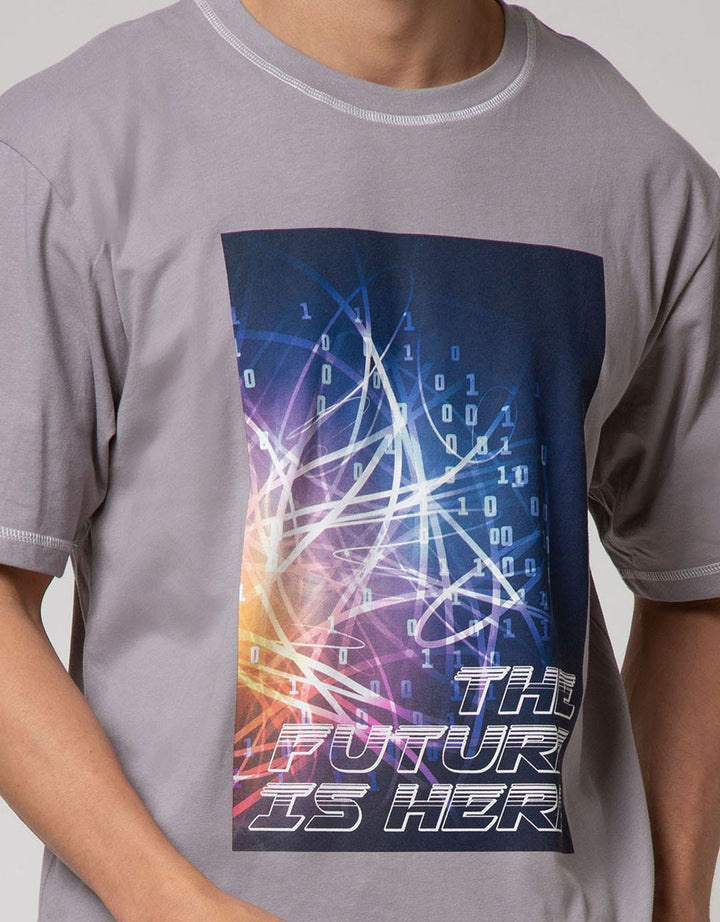 Nevada Short Sleeve T-Shirt Print Contrast Stitch