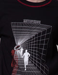 Nevada Long Sleeve T-Shirt Print Contrast Stitch