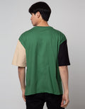 Nevada Short Sleeve T-Shirt Print Oversized Different Sleeve Color
