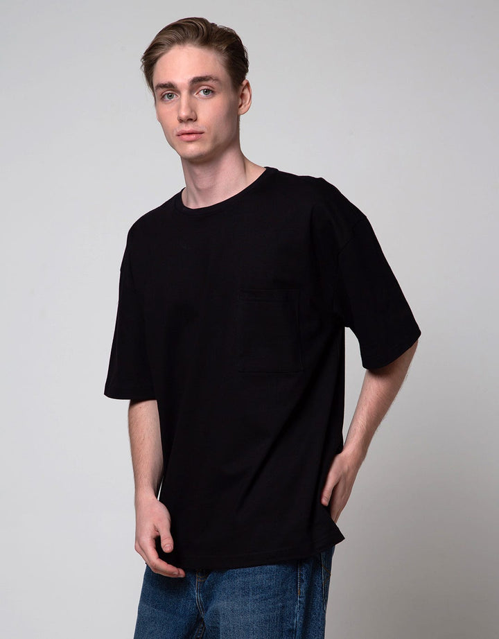 Nevada Short Sleeve T-Shirt Print Pocket Oversized Wider Neck Rib