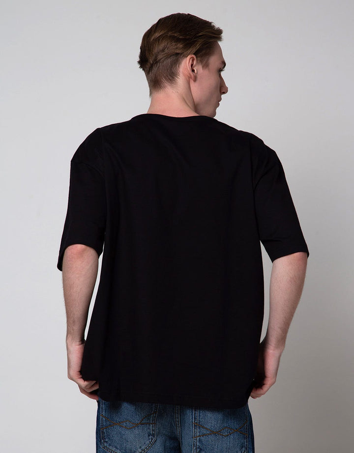 Nevada Short Sleeve T-Shirt Print Pocket Oversized Wider Neck Rib