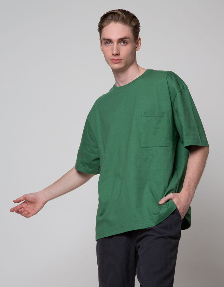 Nevada Short Sleeve T-Shirt Print Pocket Oversized Wider Neck Rib