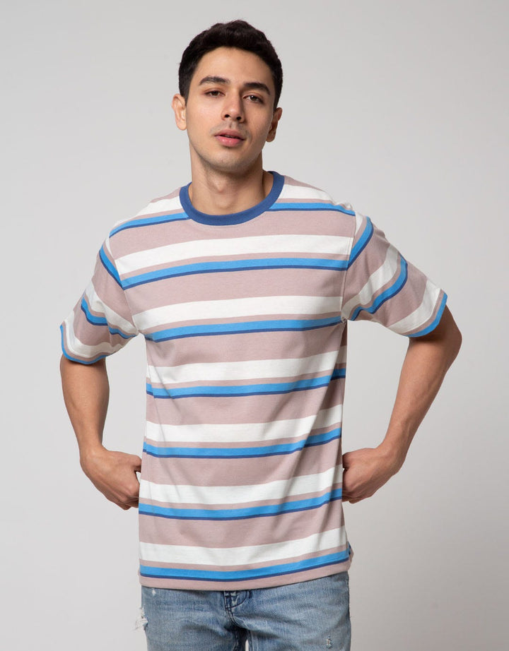 Nevada Vertical Stripe Kaos Pria