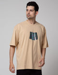 Nevada Short Sleeve Oversized Hologram Print T-Shirt