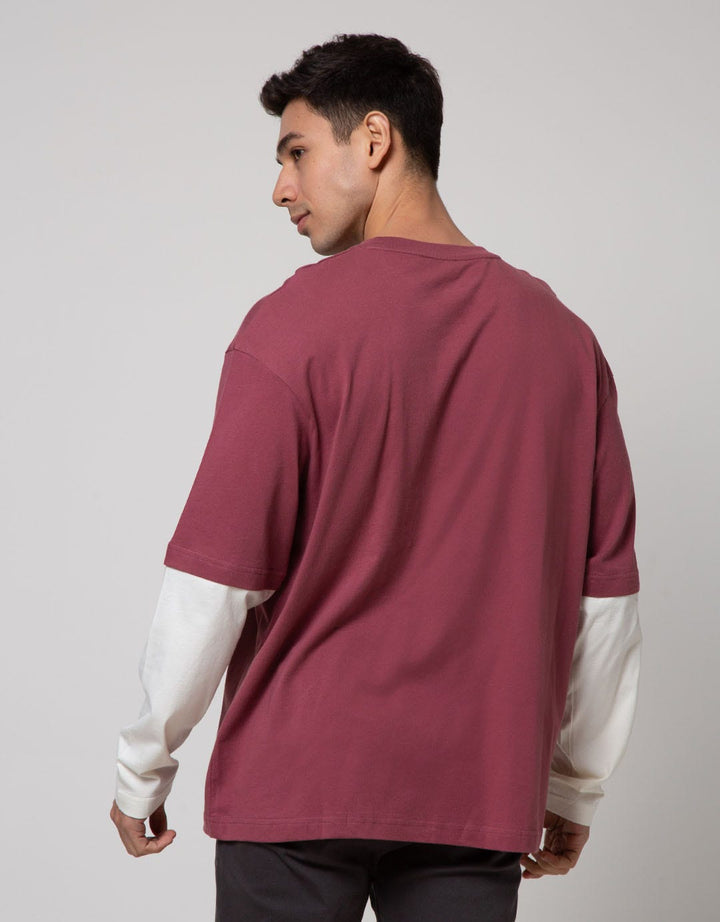 Nevada Long Sleeve T-Shirt Print Mocksleeve Oversized