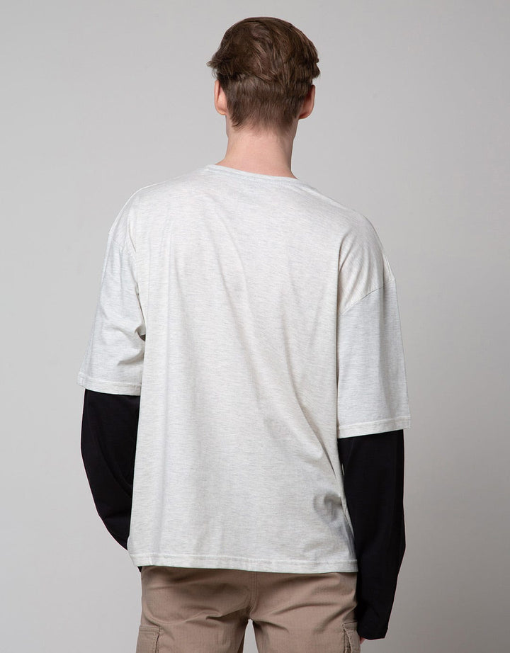 Nevada Long Sleeve T-Shirt Print Mocksleeve Oversized