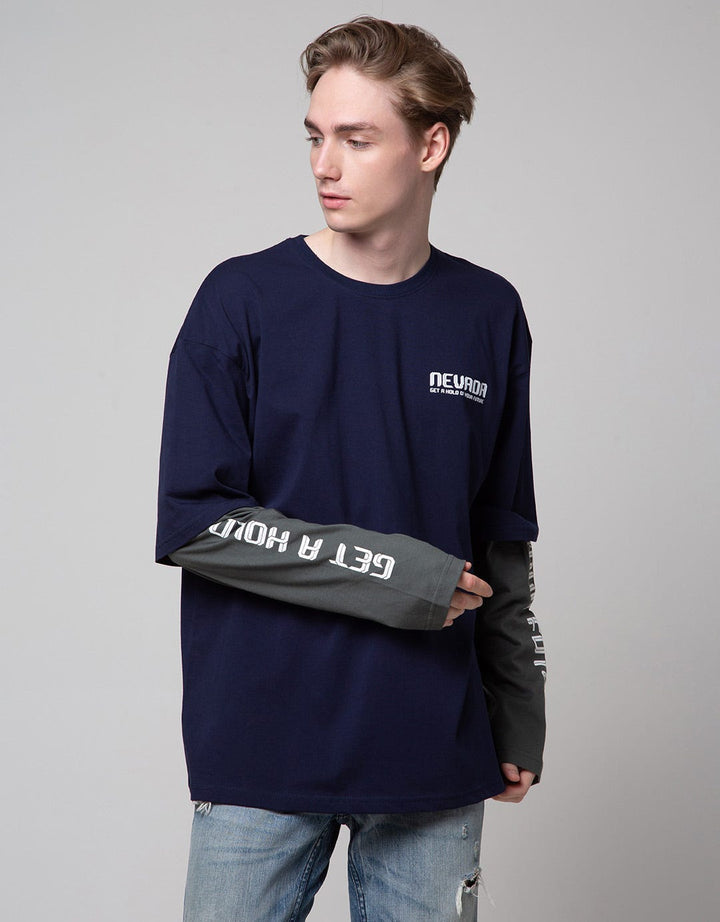 Nevada Long Sleeve T-Shirt Mocksleeve Oversized