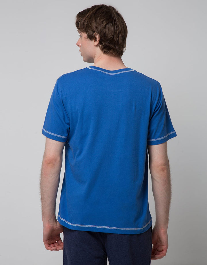 Nevada Short Sleeve T-Shirt Print Contrast Stitch
