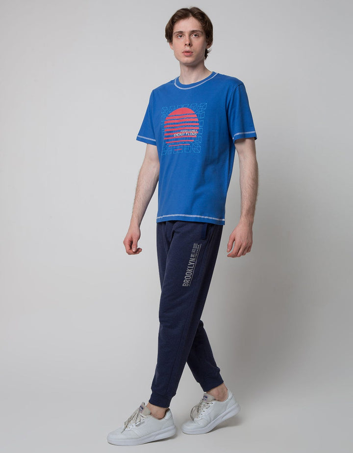 Nevada Short Sleeve T-Shirt Print Contrast Stitch