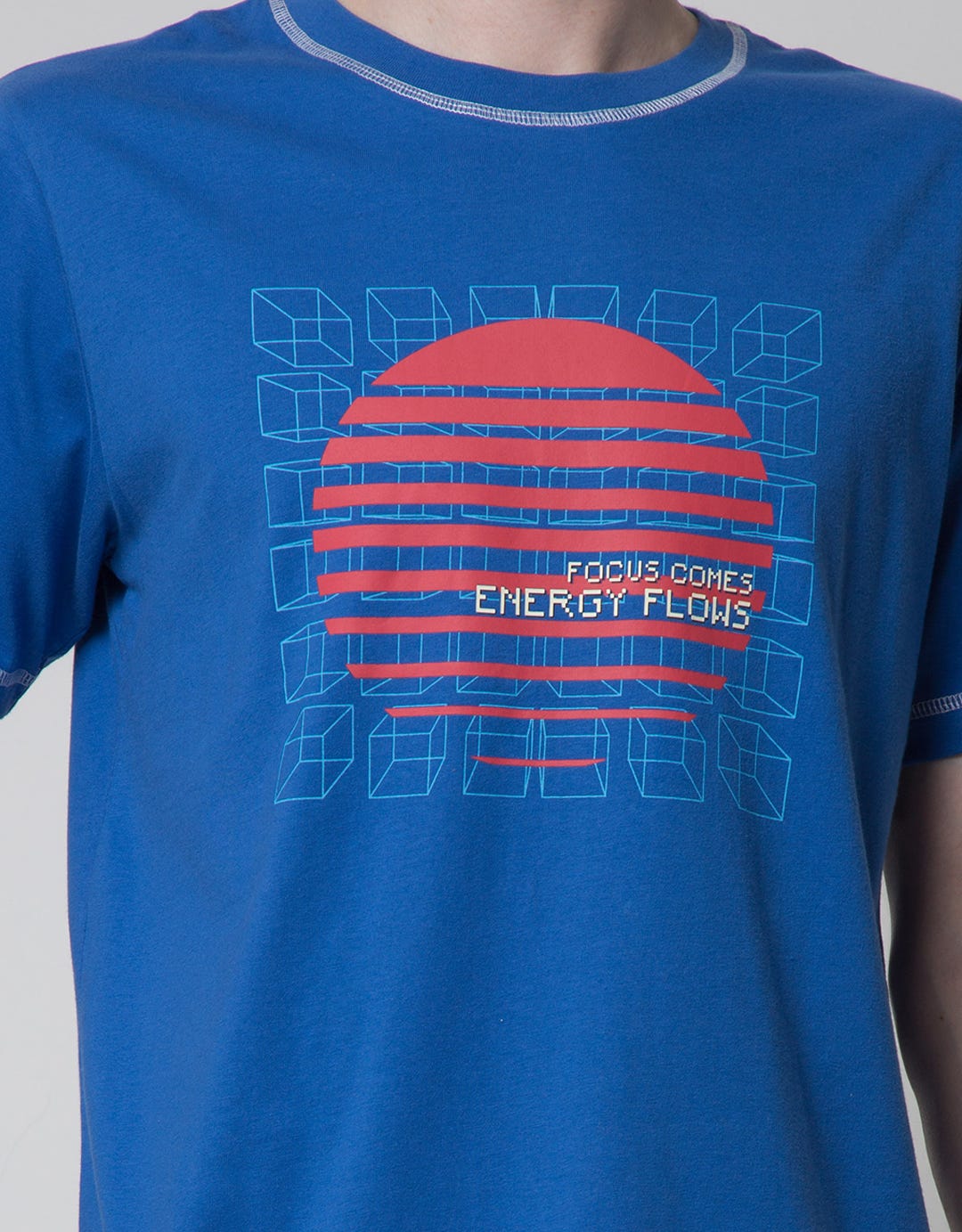 Nevada Short Sleeve T-Shirt Print Contrast Stitch