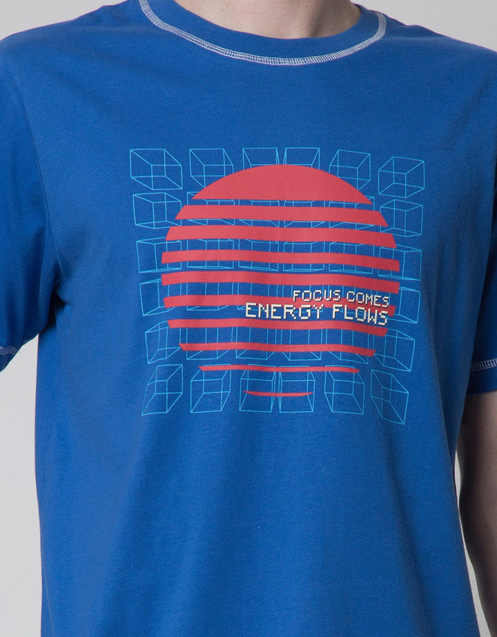 Nevada Short Sleeve T-Shirt Print Contrast Stitch