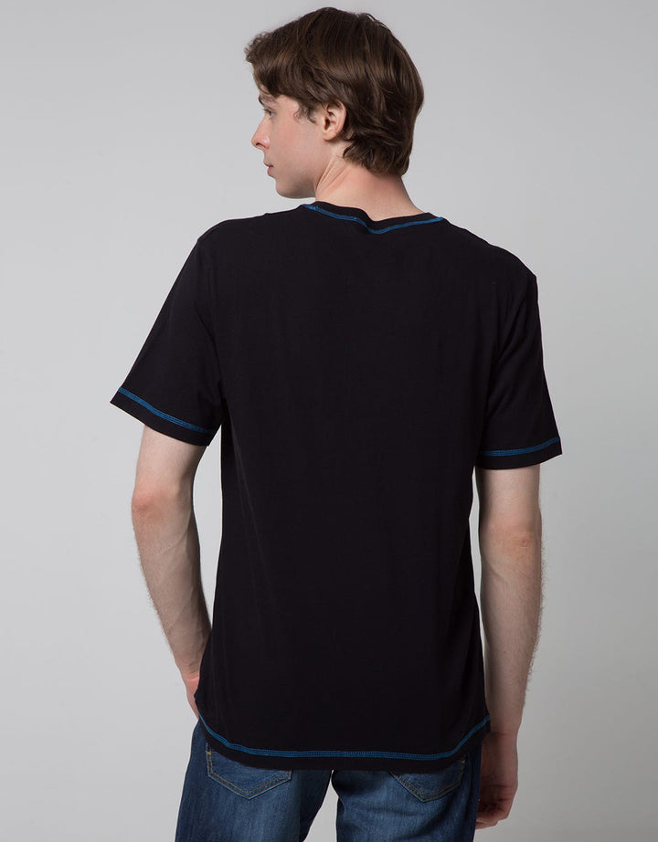 Nevada Short Sleeve T-Shirt Print Contrast Stitch