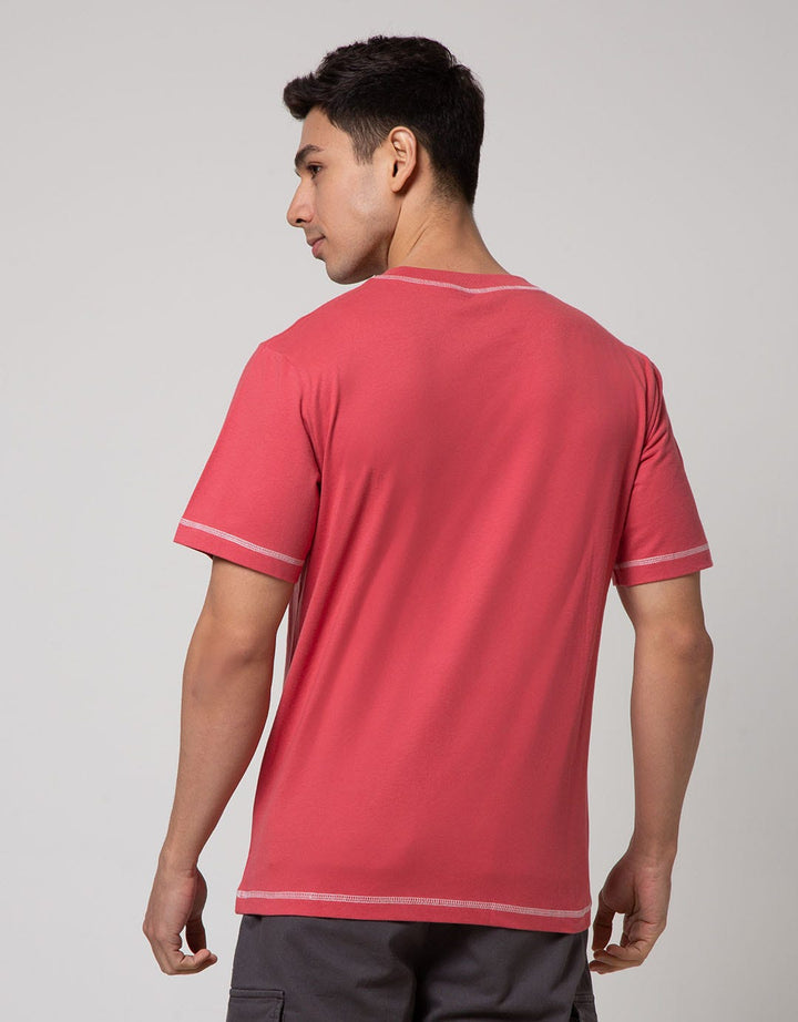 Nevada Short Sleeve T-Shirt Print Contrast Stitch