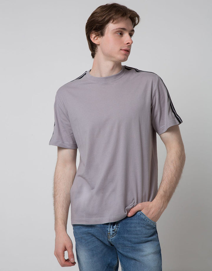 Nevada Short Sleeve T-Shirt Print Flat Knit On Shoulder