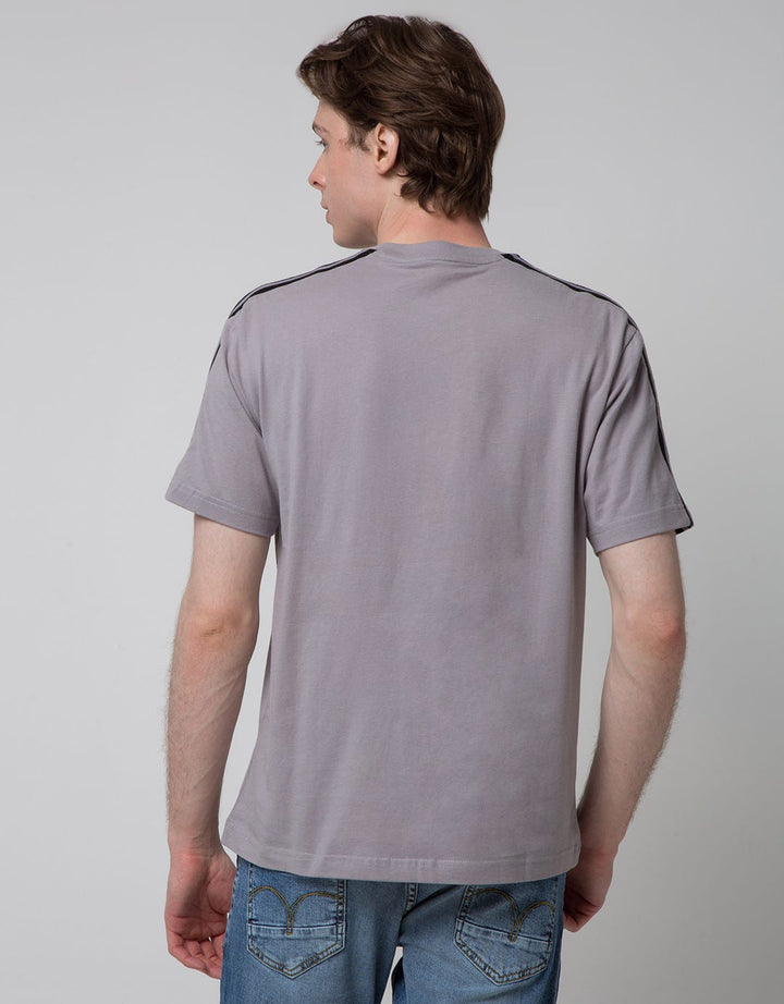 Nevada Short Sleeve T-Shirt Print Flat Knit On Shoulder