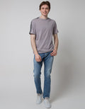 Nevada Short Sleeve T-Shirt Print Flat Knit On Shoulder