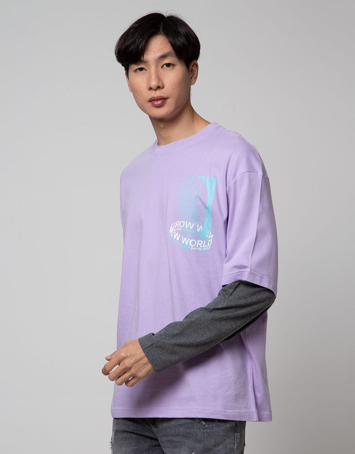 Nevada Mocksleeve Print Men's T-Shirt