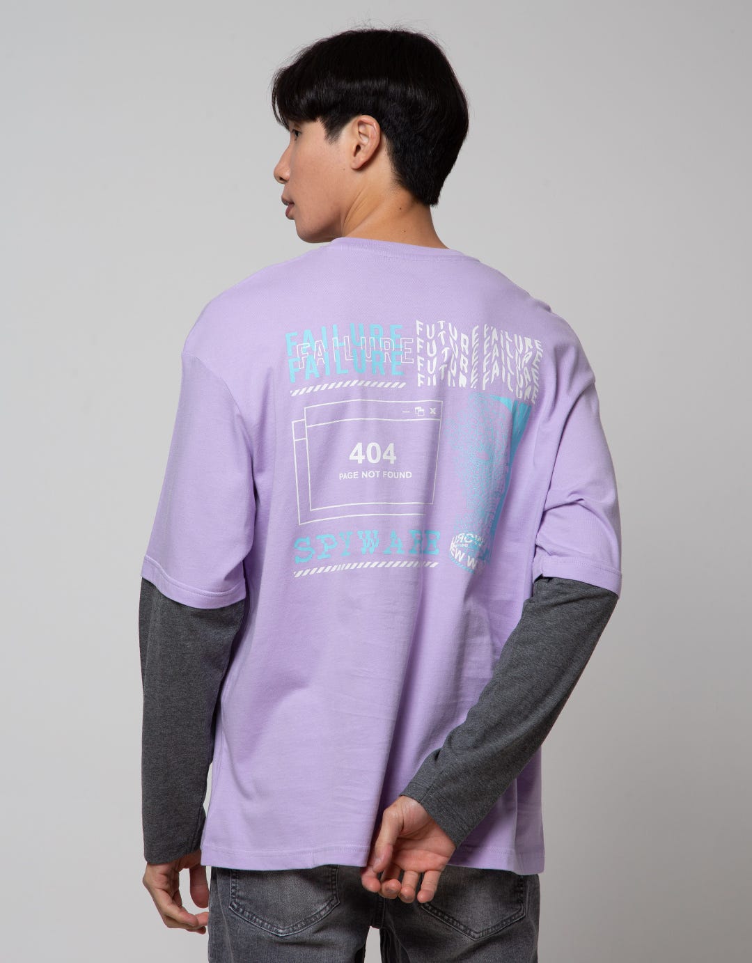 Nevada Mocksleeve Print Men's T-Shirt