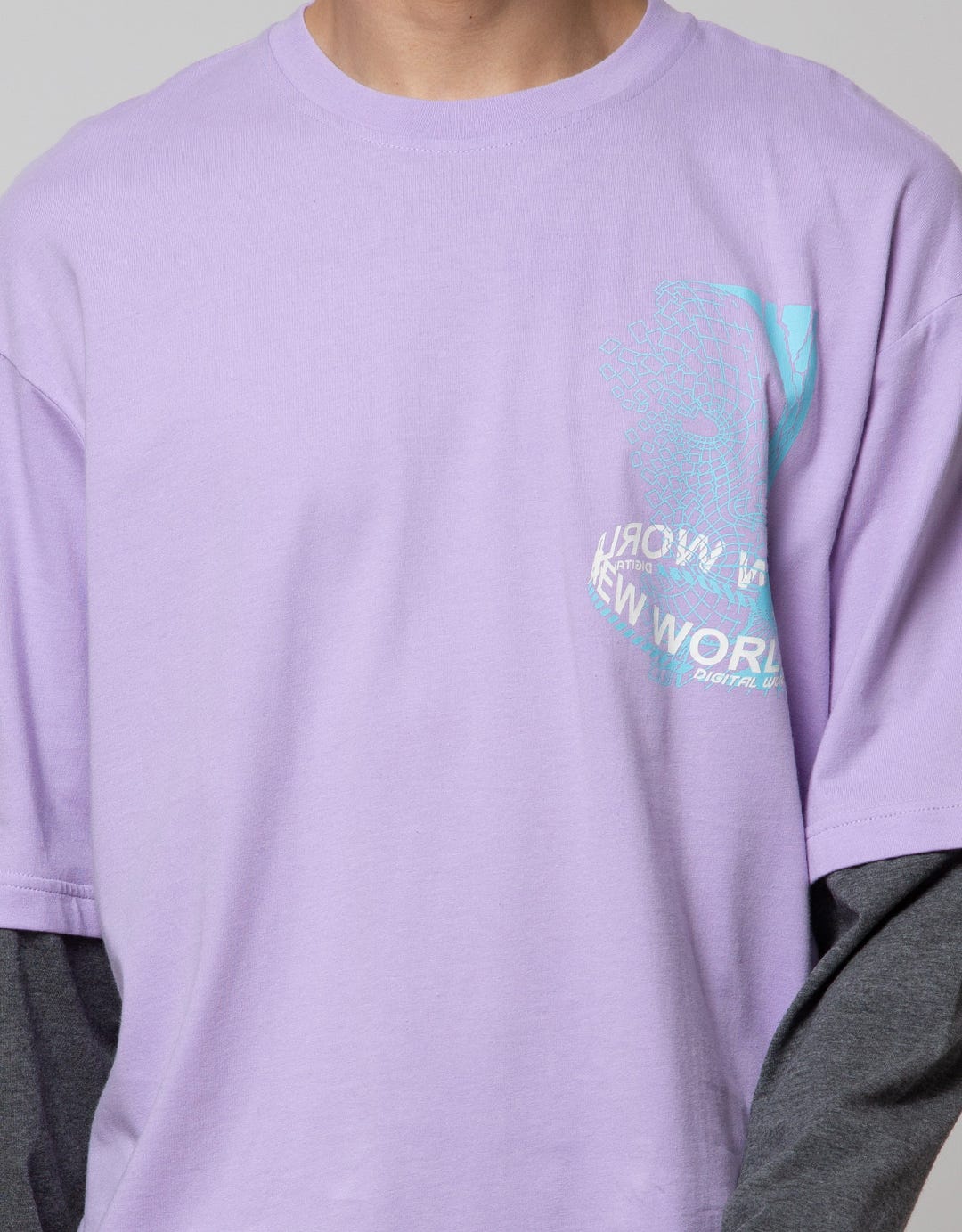 Nevada Mocksleeve Print Men's T-Shirt
